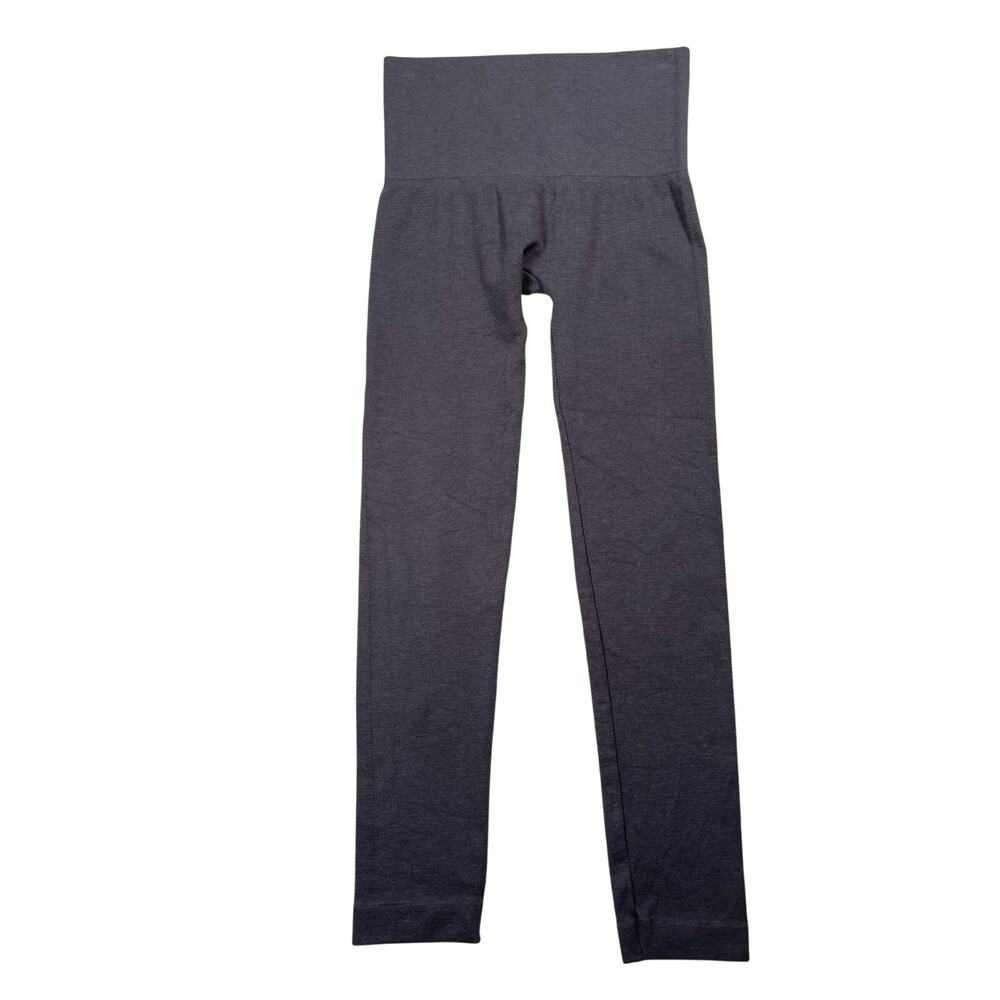 Catherine Malandrino Leggings Womens L/XL Gray Wide Waistband Cotton Blend